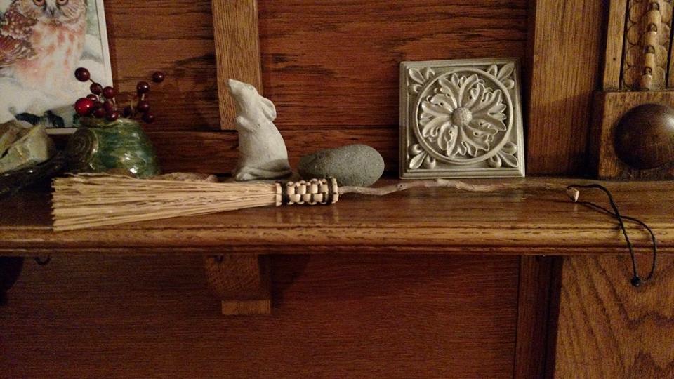 Small Broom on Table Small Broom on Table