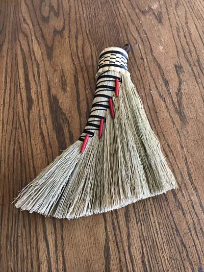 Red Bead Turkey Wisk Broom Red Bead Turkey Wisk Broom